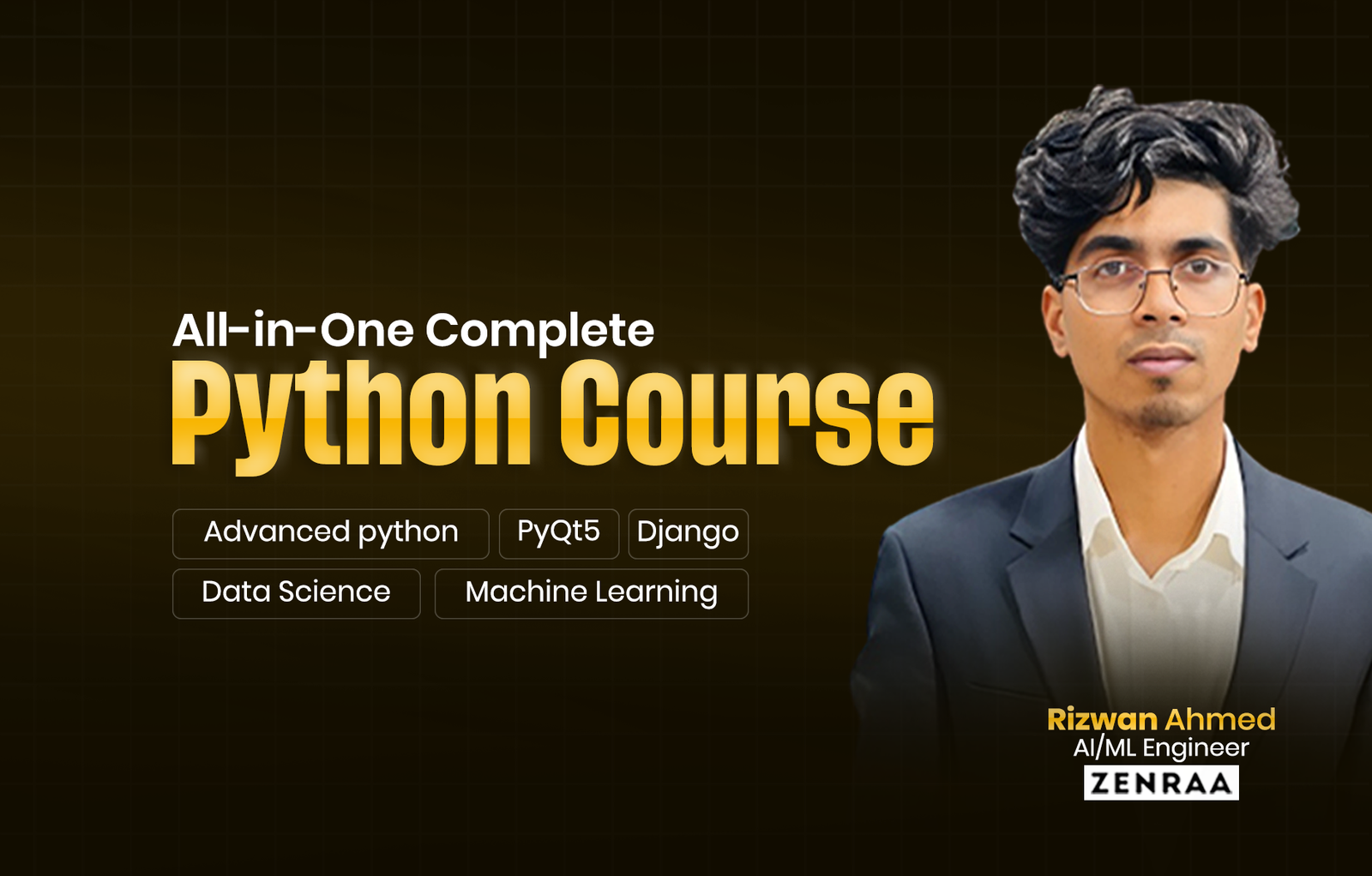 Complete Python Course: Pyqt5, Django, Data Science & Machine Learning